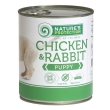 Вологий корм для цуценят всіх порід з курятиною та кролятиною Nature&#039;s Protection Puppy chicken &amp; rabbit 400г