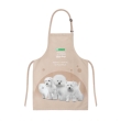 Фартух для грумера Nature&#039;s Protection Superior care &quot;White Dogs&quot;, with puppies, 60x70 cm, pink