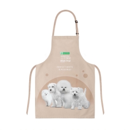 Фартух для грумера Nature&#039;s Protection Superior care &quot;White Dogs&quot;, with puppies, 60x70 cm, pink