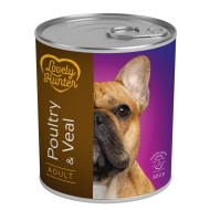 Вологий корм для дорослих собак з м&#039;ясом птиці і телятиною Lovely Hunter Adult Poultry and Veal 800 г