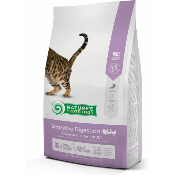 Сухий корм для дорослих котів з чутливим травленням Nature&#039;s Protection Sensitive Digestion 7кг