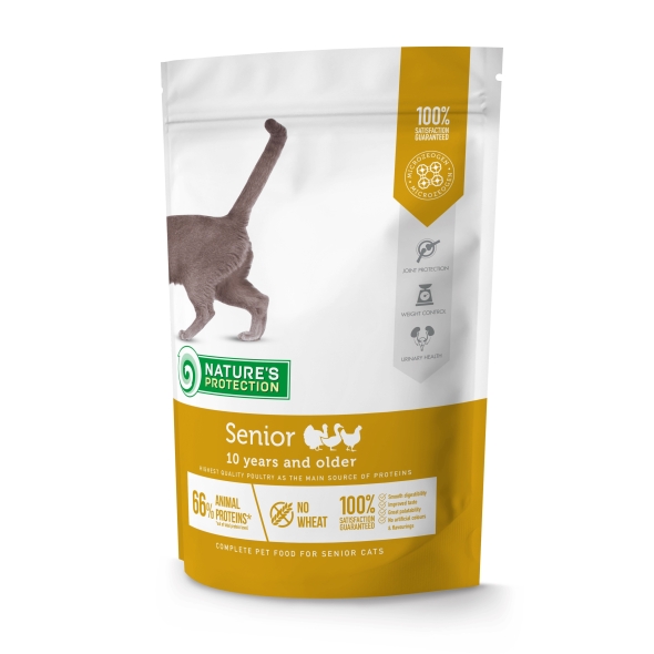 Сухий корм для літніх котів Nature&#039;s Protection Senior 400g