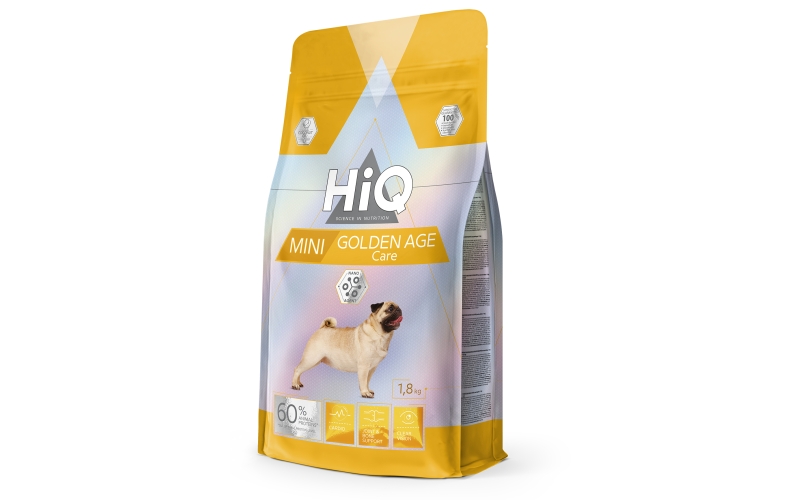 HiQ Mini Golden Age Сare Сухой корм для зрелых собак от 7 лет малых ...