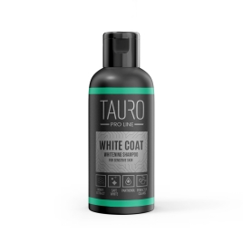Відбілювальний шампунь для собак і котів з білою шерстю Tauro Pro Line White Coat Whitening Shampoo 50 мл