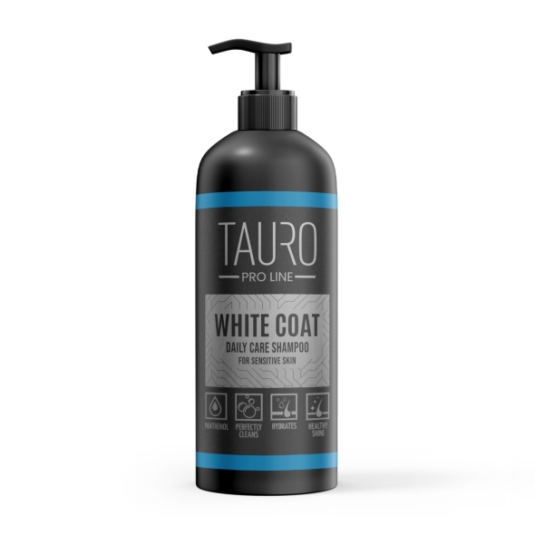 Шампунь для собак і кішок з білою шерстю Tauro Pro Line Wthite Coat Daily Care Shampoo 1000 ml