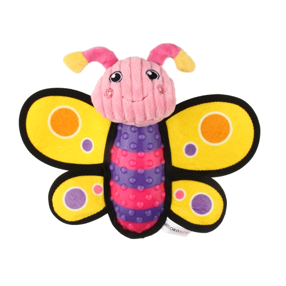 Іграшка для собак MISOKO&amp;CO Метелик, плюшева, 10,5х11х3 cm