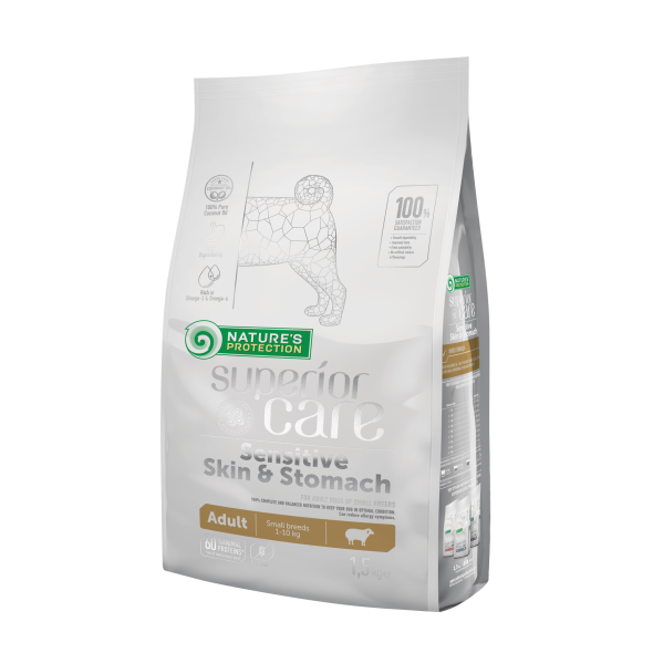 Сухий корм для собак малих порід з чутливим травленням Nature&#039;s Protection Superior Care 1,5 кг