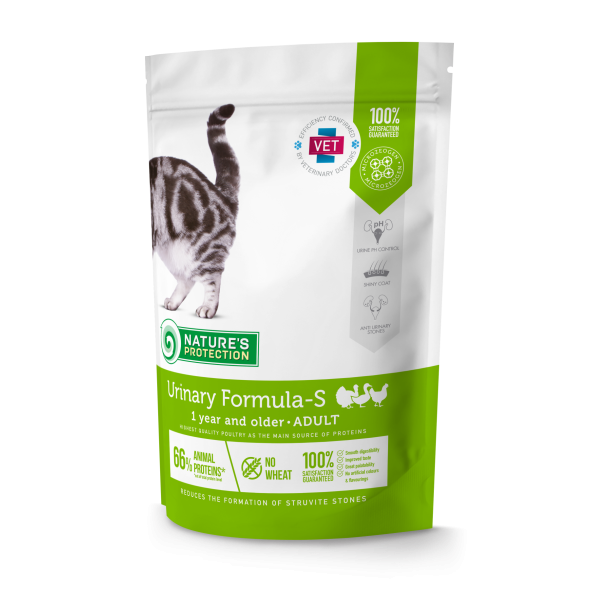 Nature's Protection Urinary Formula-S Сухий корм для лікування і профілактики сечокам'яної хвороби, 400 г