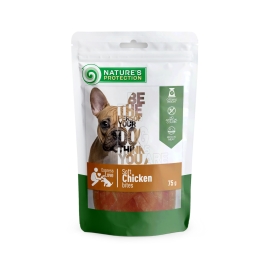 Ласощі для собак, снеки з курки, Nature&#039;s Protection snack for dogs with chicken, 75г