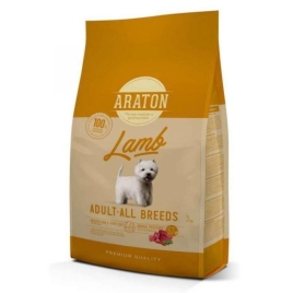 Повнораціонний сухий корм для дорослих собак з ягнятиною ARATON LAMB Adult All Breeds 3кг