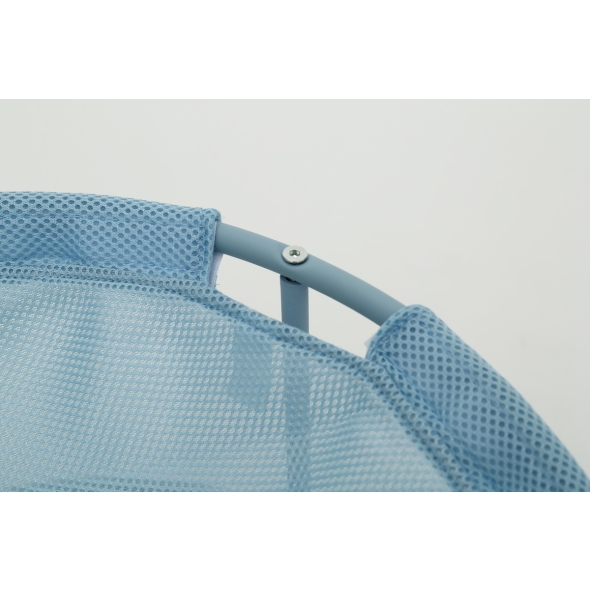 Складаний лежак для домашніх тварин MISOKO Pet bed round, 45x45x22 cm, light blue - 2