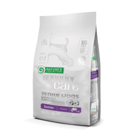 Nature's Protection Superior Care White Dogs Grain Free Salmon Junior All Breeds Сухий беззерновий корм для юніорів усіх порід з лососем, 10 кг