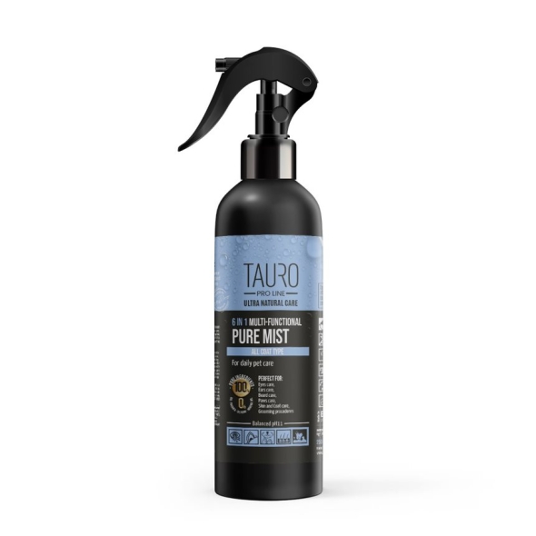 Tauro Pro Line Ultra Natural Care 6in1 Pure Mist Багатофункціональний засіб для догляду за домашніми тваринами, 250 мл