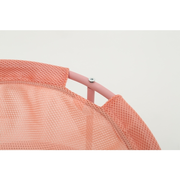 Складаний лежак для домашніх тварин MISOKO Pet bed round, 45x45x22 cm, pink - 2