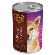 Вологий корм для дорослих собак з яловичиною та олениною Lovely Hunter Adult with Beef and Venison 800 г