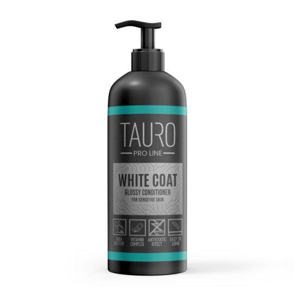 Кондиціонер для собак, котів з білим забарвленням Tauro Pro Line 1000 мл