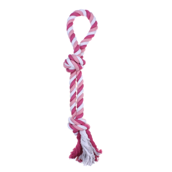 Іграшка для собак MISOKO&amp;CO Мотузкова петля, pink, 40 cm