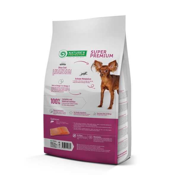 Сухий корм для дорослих собак малих порід з лососем Mini Extra Salmon Adult Small Breeds 2кг - 1