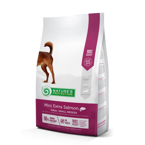 Сухий корм для дорослих собак малих порід з лососем Mini Extra Salmon Adult Small Breeds 2кг