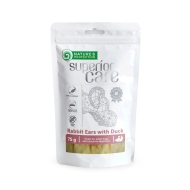 Ласощі для собак, кролячі вуха з качкою, Nature&#039;s Protection Superior Care Snacks For Dogs Rabbit Ears With Duck 75г