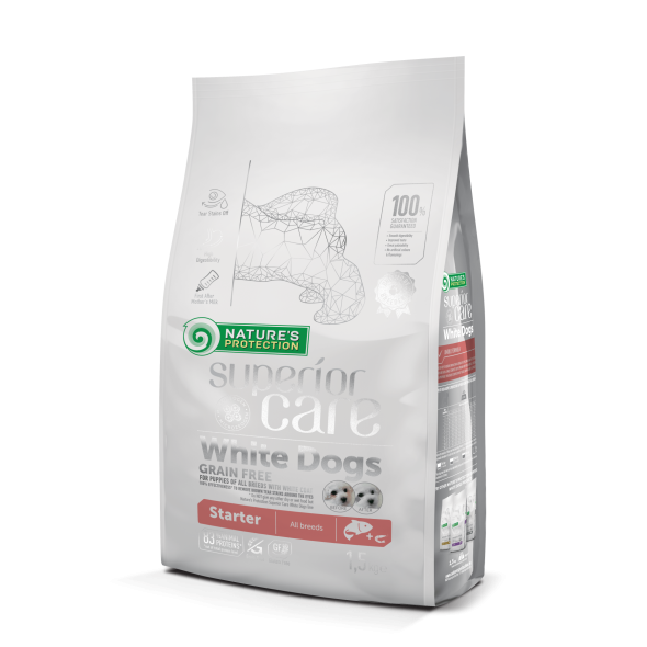 Сухий беззерновий корм для цуценят (стартер) всіх порід Nature&#039;s Protection Superior Care 1,5 кг