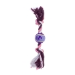 Іграшка для собак MISOKO&amp;CO Тенісний м&#039;яч з мотузкою, purple, 30.5x5 cm