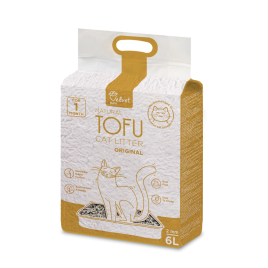 Наповнювач для котячих туалетів Velvet Paw TOFU Original, 6л/2,6 кг