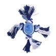 Іграшка для собак MISOKO&amp;CO Тенісний м&#039;яч з вузлами з мотузки, blue, 27cm