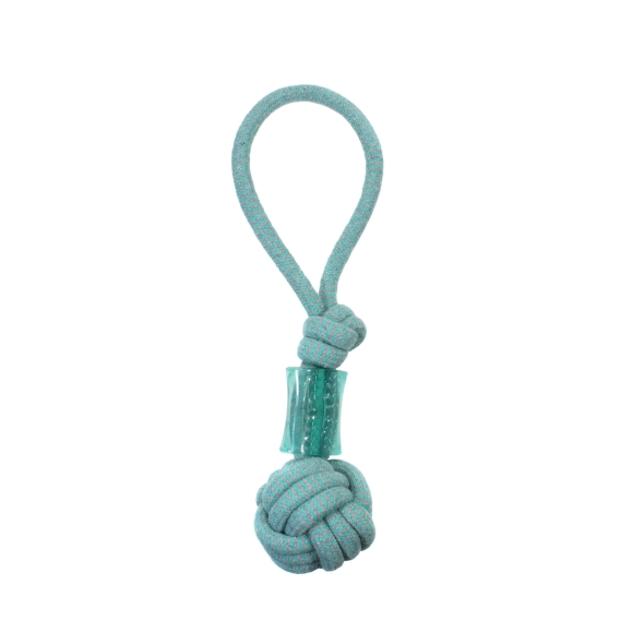 Іграшка для собак MISOKO&amp;CO Жувальна мотузка, light blue, 38 cm