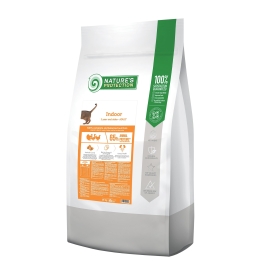 Сухий корм для дорослих хатніх кішок Nature&#039;s Protection Indoor 18кг