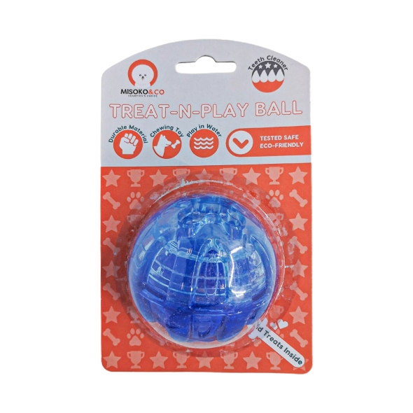Іграшка для собак MISOKO&amp;CO М&#039;яч для ласощів, blue, 8 cm - 2