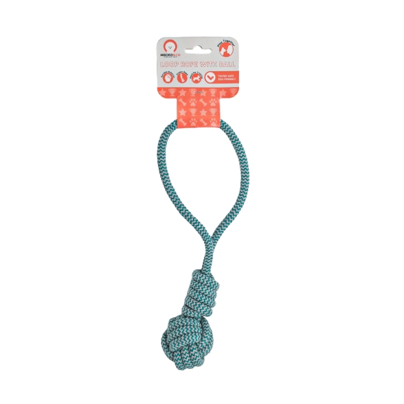 Іграшка для собак MISOKO&amp;CO М&#039;яч з ручкою, blue, 35 cm
