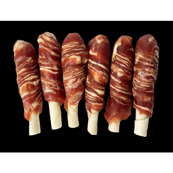 Ласощі для собак, роли з качки і тріски, Nature&#039;s Protection Lifestyle Snack For Dogs Rawhide Sticks With Duck And Cod Rolls 75г - 1