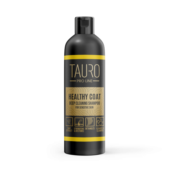 Глибоко очищувальний шампунь для всіх типів шерсті Tauro Pro Line Healthy Coat Deep Cleaning Shampoo 250 мл