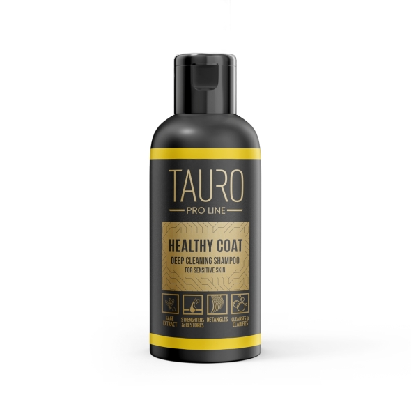 Глибоко очищувальний шампунь для всіх типів шерсті Tauro Pro Line Healthy Coat Deep Cleaning Shampoo 50 мл