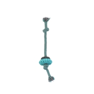 Іграшка для собак MISOKO&amp;CO Мотузка з кільцями, light blue, 30.5 cm
