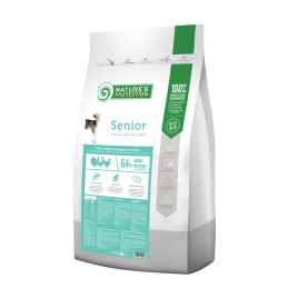 Nature's Protection Senior All Breed Сухой корм для пожилых собак от 7 лет всех пород с мясом птицы, 12 кг