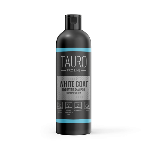 Зволожувальний шампунь для собак і котів з білою шерстю Tauro Pro Line White Coat Hydrating Shampoo 250 мл