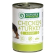 Вологий корм для дорослих собак всіх порід з куркою та індичкою Nature&#039;s Protection Adult Chicken&amp;Turkey 400г