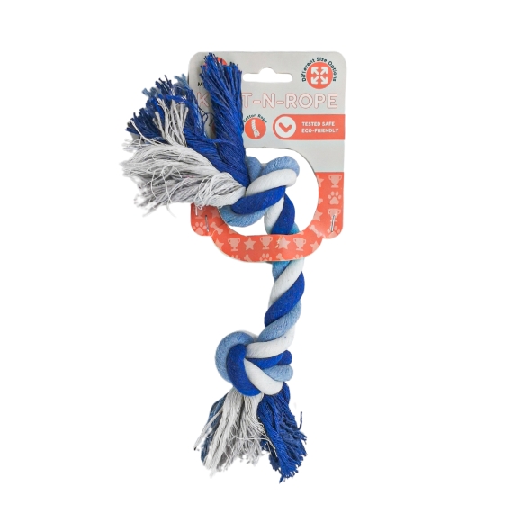 Іграшка для собак MISOKO&amp;CO Середня мотузка, blue, 30 cm - 1