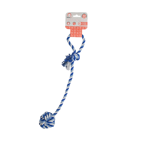 Іграшка для собак MISOKO&amp;CO Жувальна мотузка, blue, 55х7 cm - 1