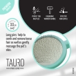 Щітка дерев&#039;яна кругла Tauro Pro Line, зубці 11 мм, mint, M - 3
