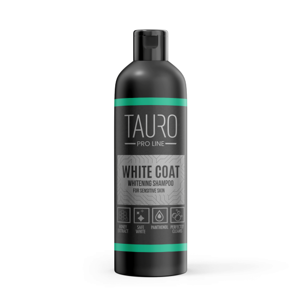 Відбілювальний шампунь для собак і котів з білою шерстю Tauro Pro Line White Coat Whitening Shampoo 250 мл