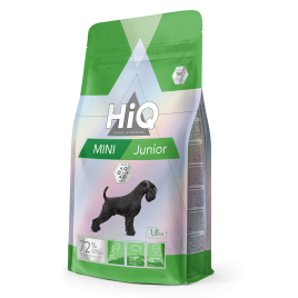 Сухий корм для цуценят та молодих собак малих порід HiQ Mini Junior 1,8кг