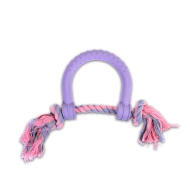 Іграшка для собак MISOKO&amp;CO Підкова з мотузкою, purple, 30х15 cm