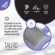 Щітка TAURO PRO LINE, пластикова, зубчики 20 мм, тонкі, фіолетова - 3