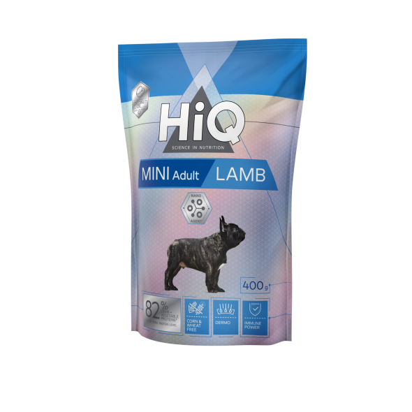 Сухий корм для дорослих собак малих порід HiQ Mini Adult Lamb 400g