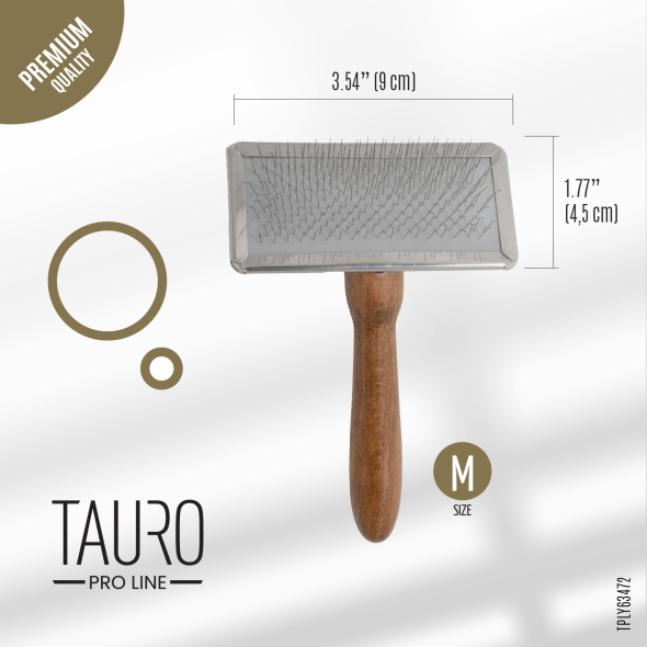 Щітка з металевим обідком Tauro Pro Line, зубці 11 мм, M - 2