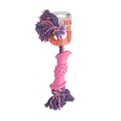 Іграшка для собак MISOKO&amp;CO Шипи з мотузкою, pink, 38 cm - 1