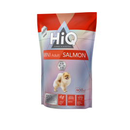 Сухий корм для дорослих собак малих порід HiQ Mini Adult Salmon 400g